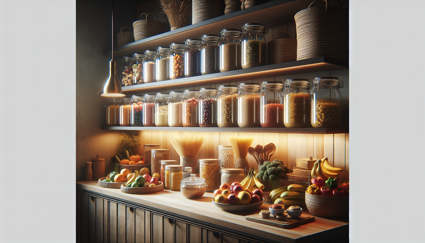 An organized grocery list divided by store sections with fresh produce and canned goods