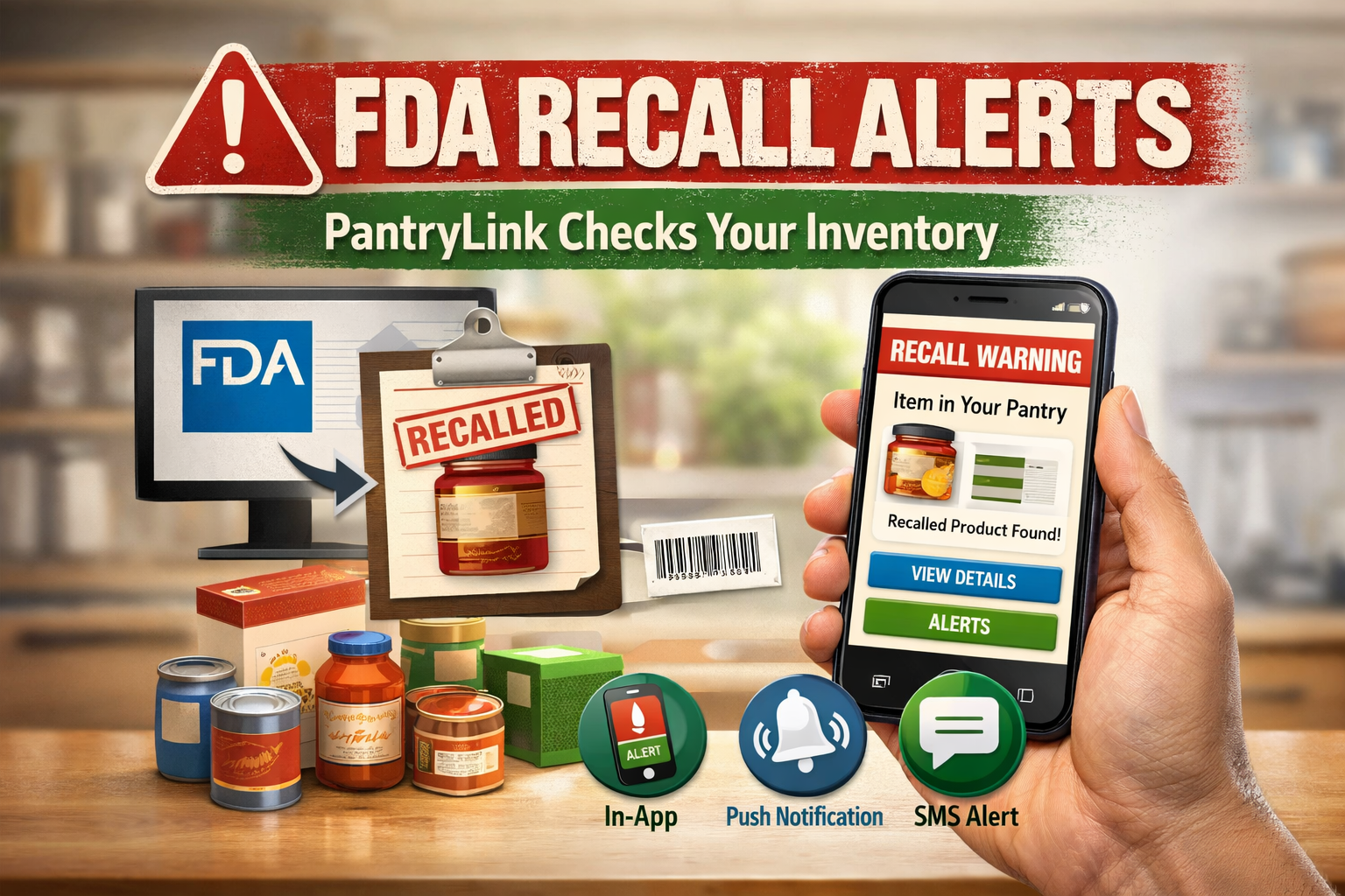 FDA Recall Alerts - Based on your inventory!