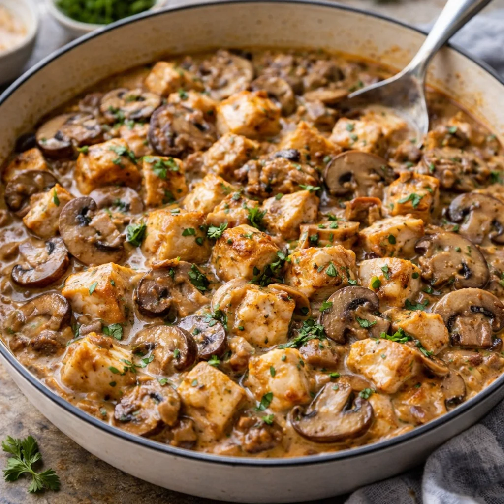 Slow Cooker Chicken with Mushrooms